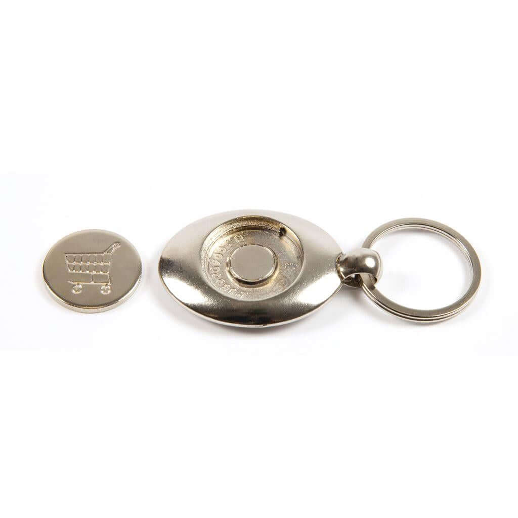 Buy MZ-25 Round Blank Metal Photo Insert Keyring with Shopping Trolley Coin - 25mm - Pack of 10 from £13.09 Online