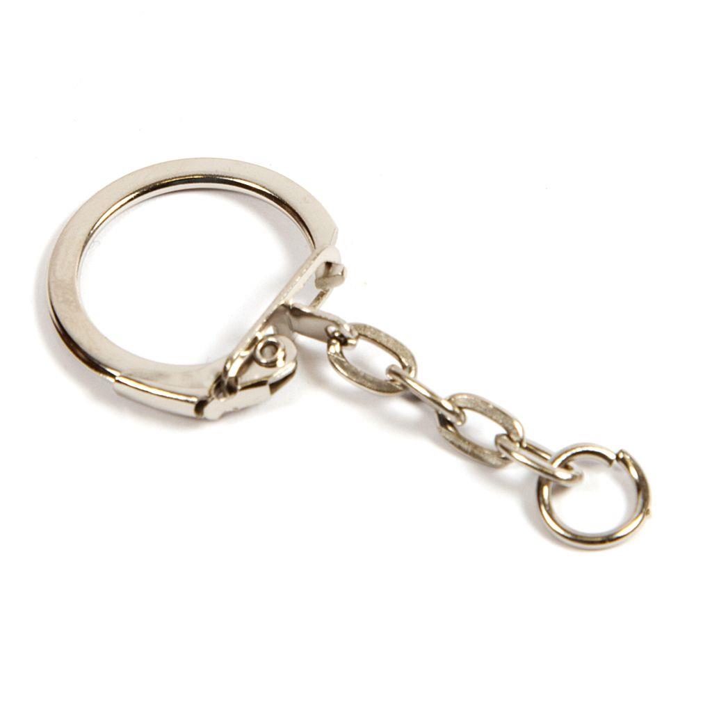 Buy 23mm Lever Side Nickel Plated Keychain with Short Chain - Pack of 50 from £8.91 Online