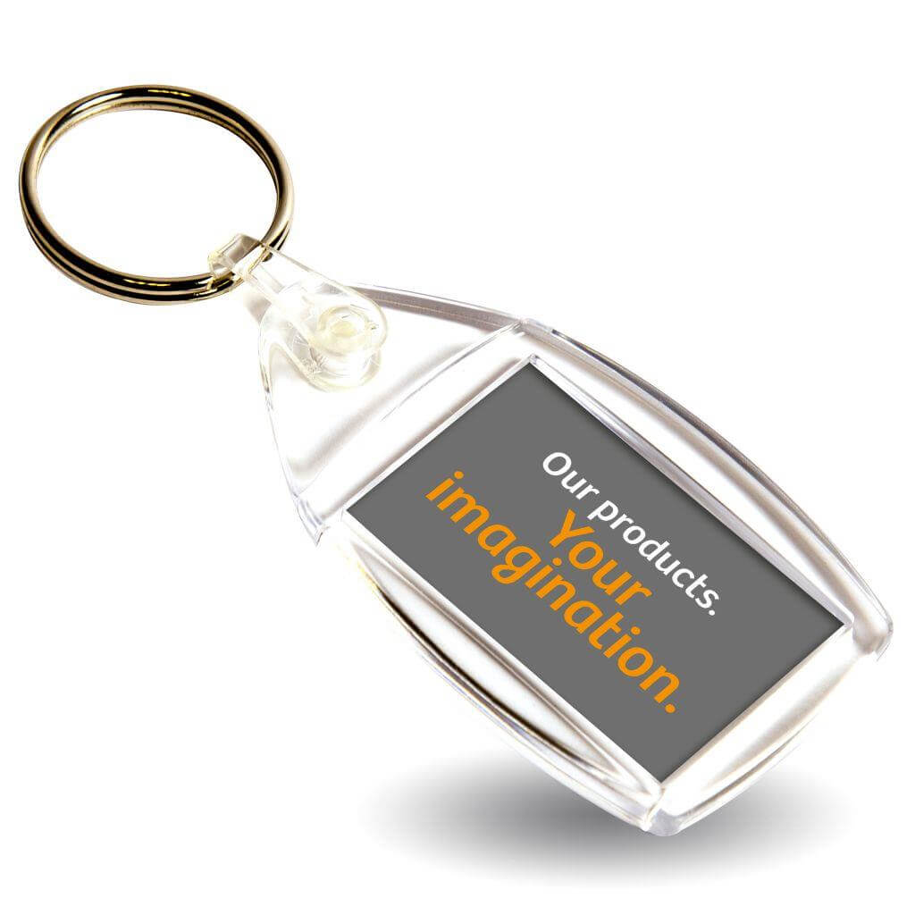 Buy P6 Rectangular Blank Plastic Photo Insert Keyring - 35 x 24mm - Individually Bagged - Pack of 10 from £2.85 Online