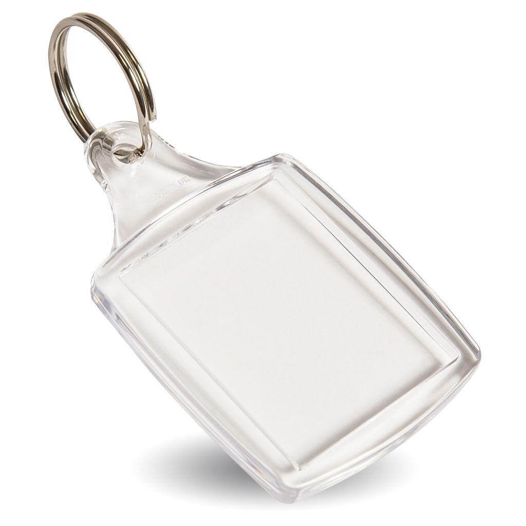 Buy S5 Rectangular Blank Plastic Photo Insert Keyring - 40 x 32mm - Pack of 50 from £21.42 Online