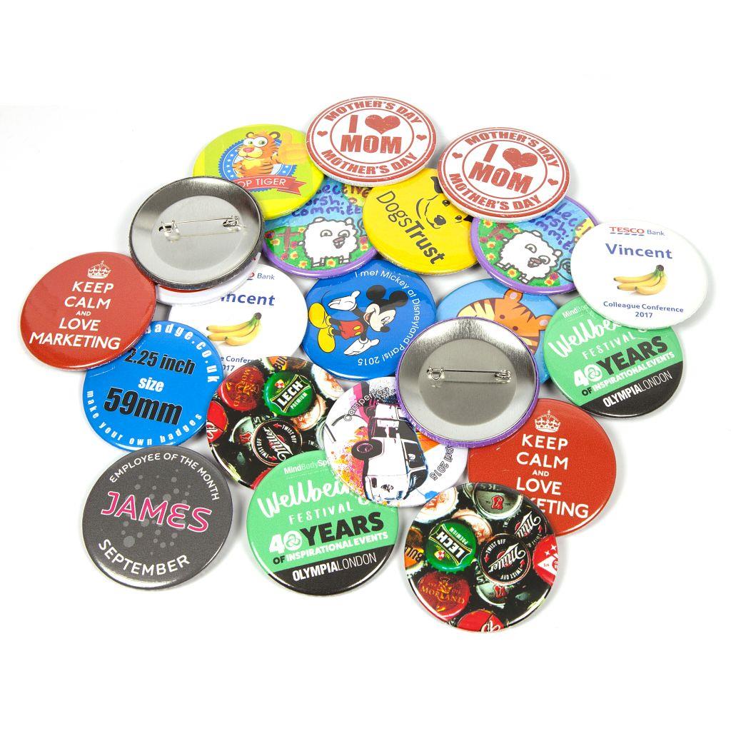 Buy 59mm Round G Series Metal Pin Back Button Badge Components - Pack of 100 from £20.52 Online
