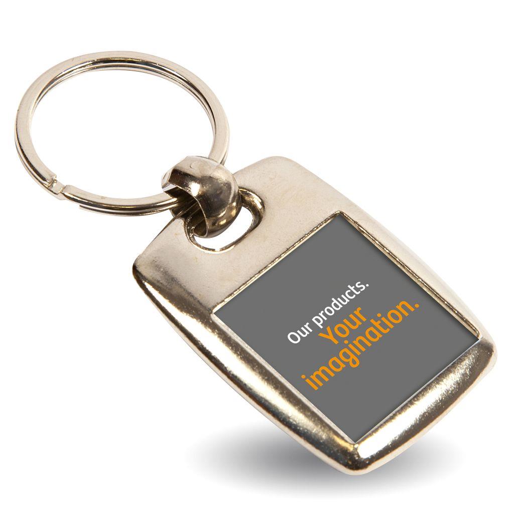Buy MK-25D Square Blank Metal Photo Insert Keyring - 25mm - Pack of 10 from £12.80 Online