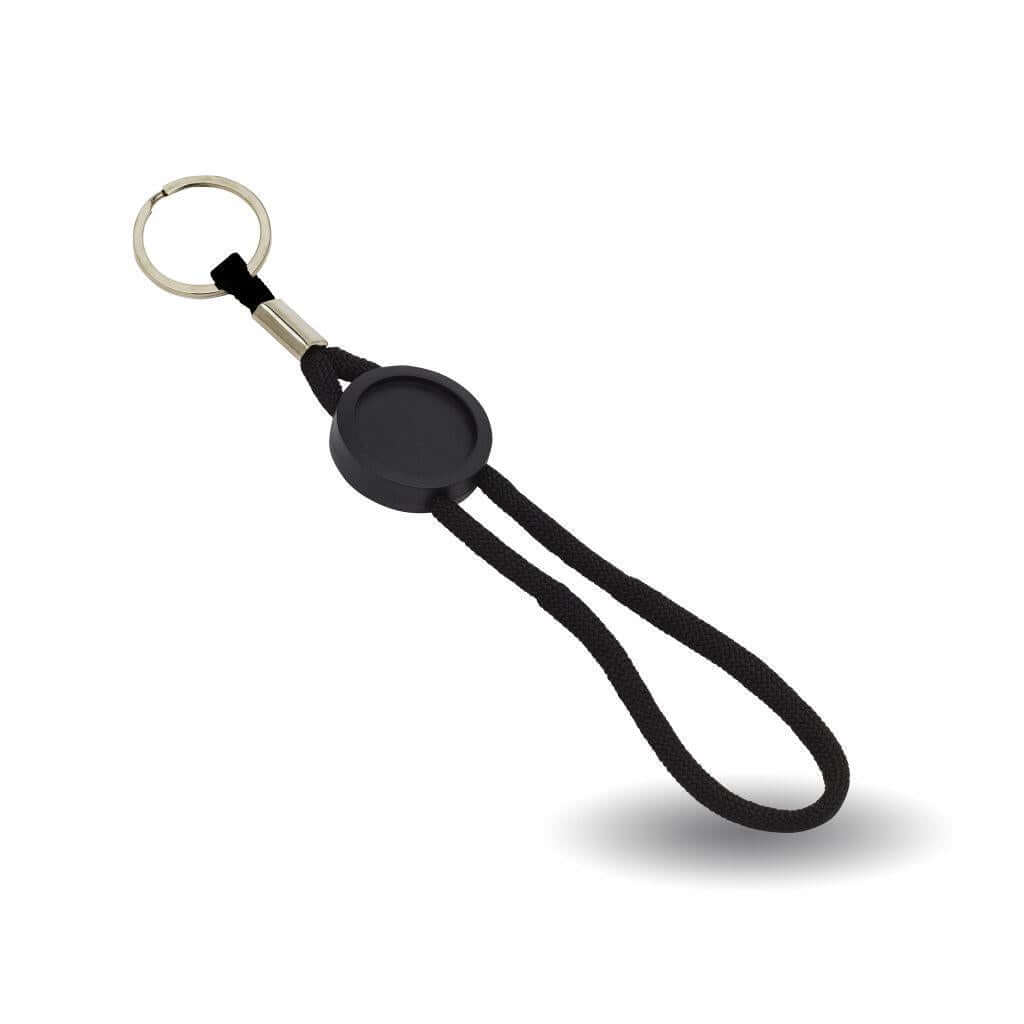 Buy Blank 25mm Insert Keyring With Wrist Strap - Pack of 10 from £15.69 Online
