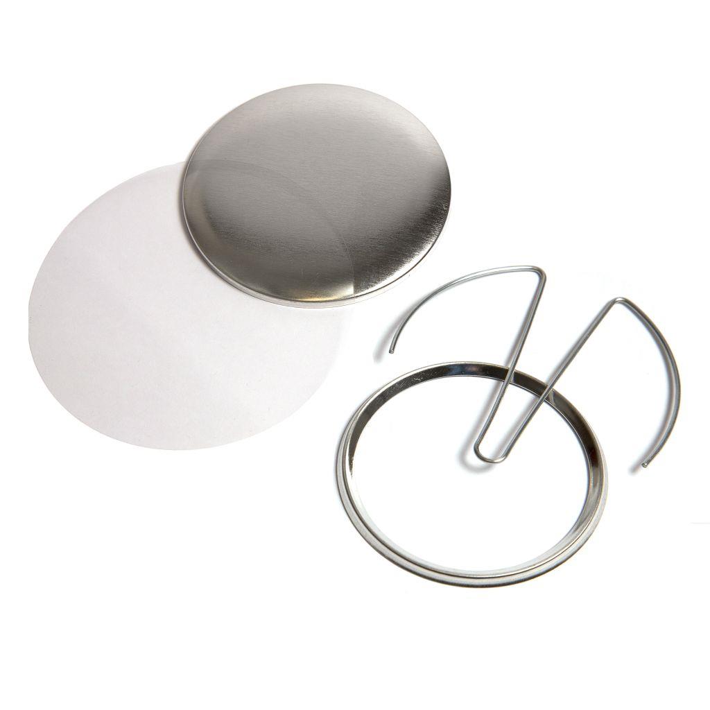 Buy 59mm Round G Series Safety Clip Button Badge Components - Pack of 100 from £44.06 Online