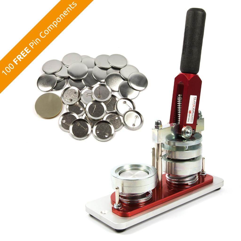Buy 50mm Round G Series Button Pin Badge Machine - Including 100 Free Pin Back Components from £222.00 Online
