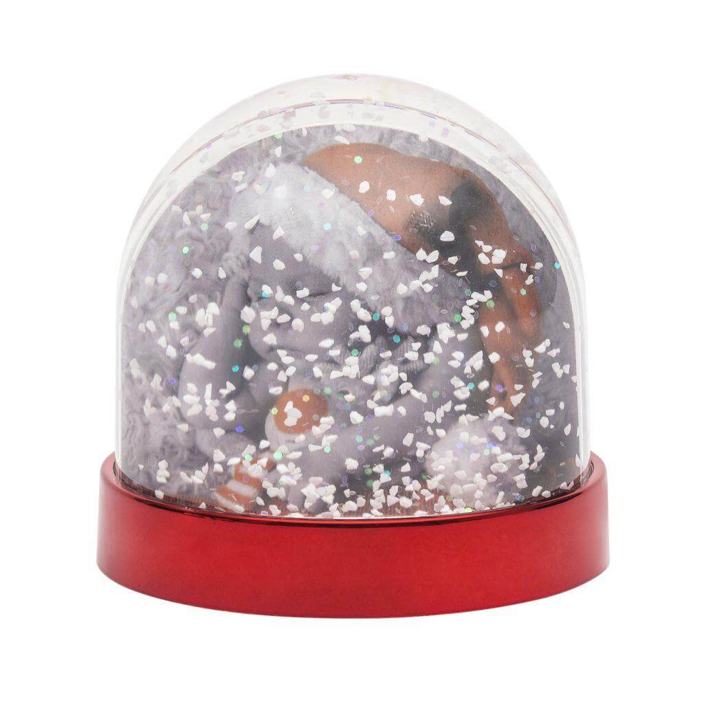Buy 70 x 62mm Blank Coloured Base Snow Glitter Dome - Pack of 6 from £23.70 Online