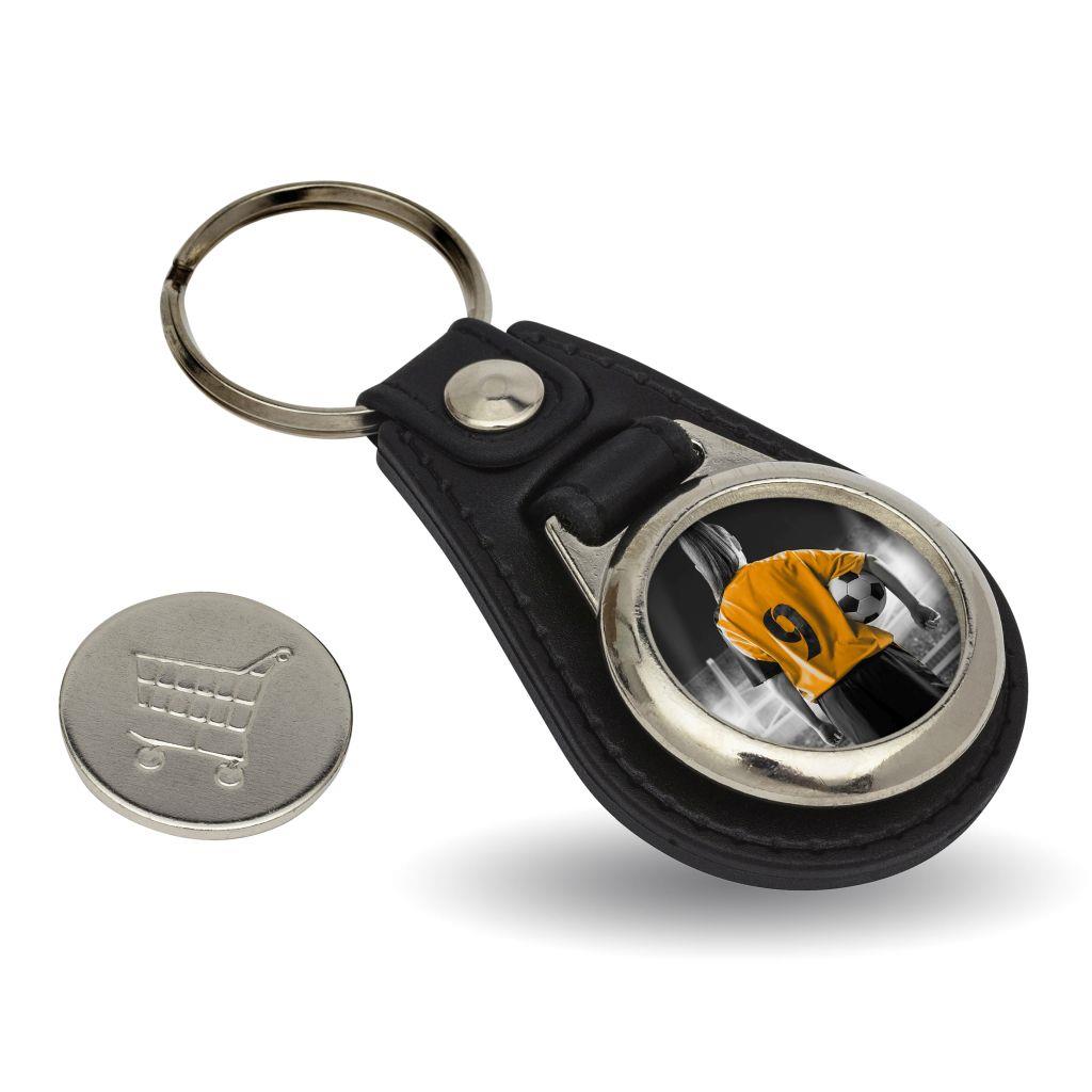 Premium PU Leather Medallion Keyrings 25mm – My Accessories