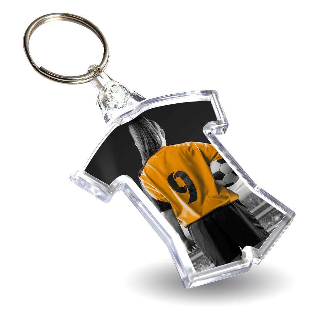 Buy 54 x 48mm Shirt Sports Blank Plastic Photo Insert Keyring - Pack of 50 from £23.25 Online