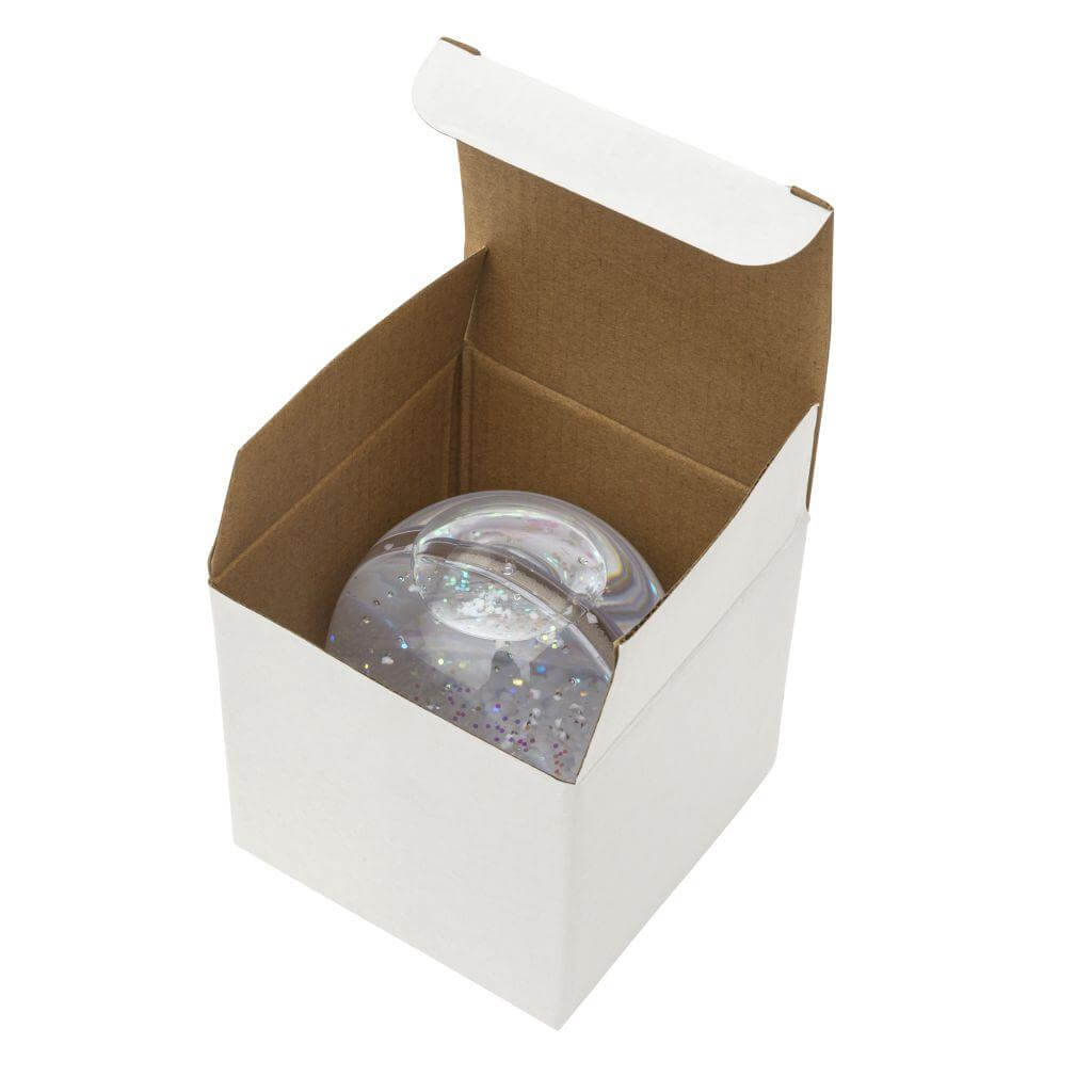 Buy 70 x 62mm Blank Coloured Base Snow Glitter Dome - Pack of 6 from £23.70 Online