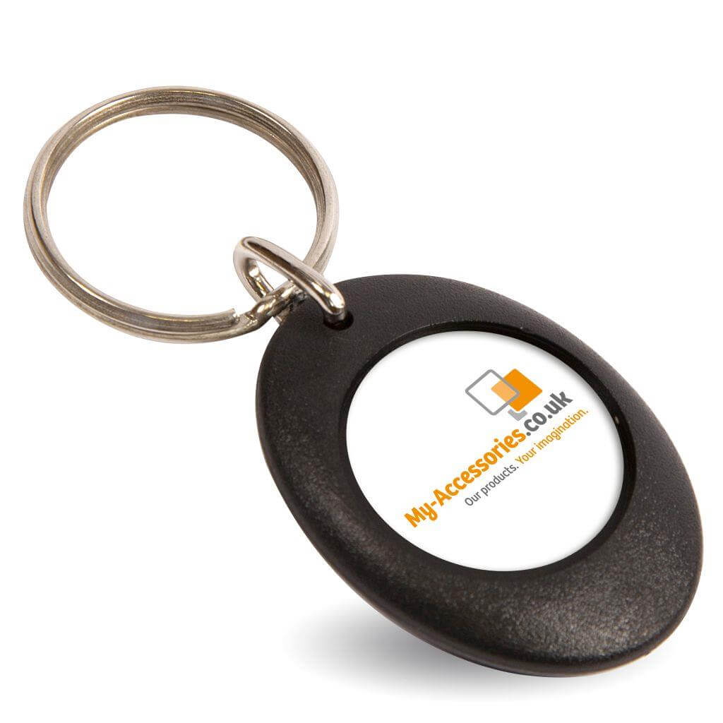 Buy CR-ZD Round Blank Plastic Photo Insert Keyring - 25mm - Pack of 10 from £5.20 Online