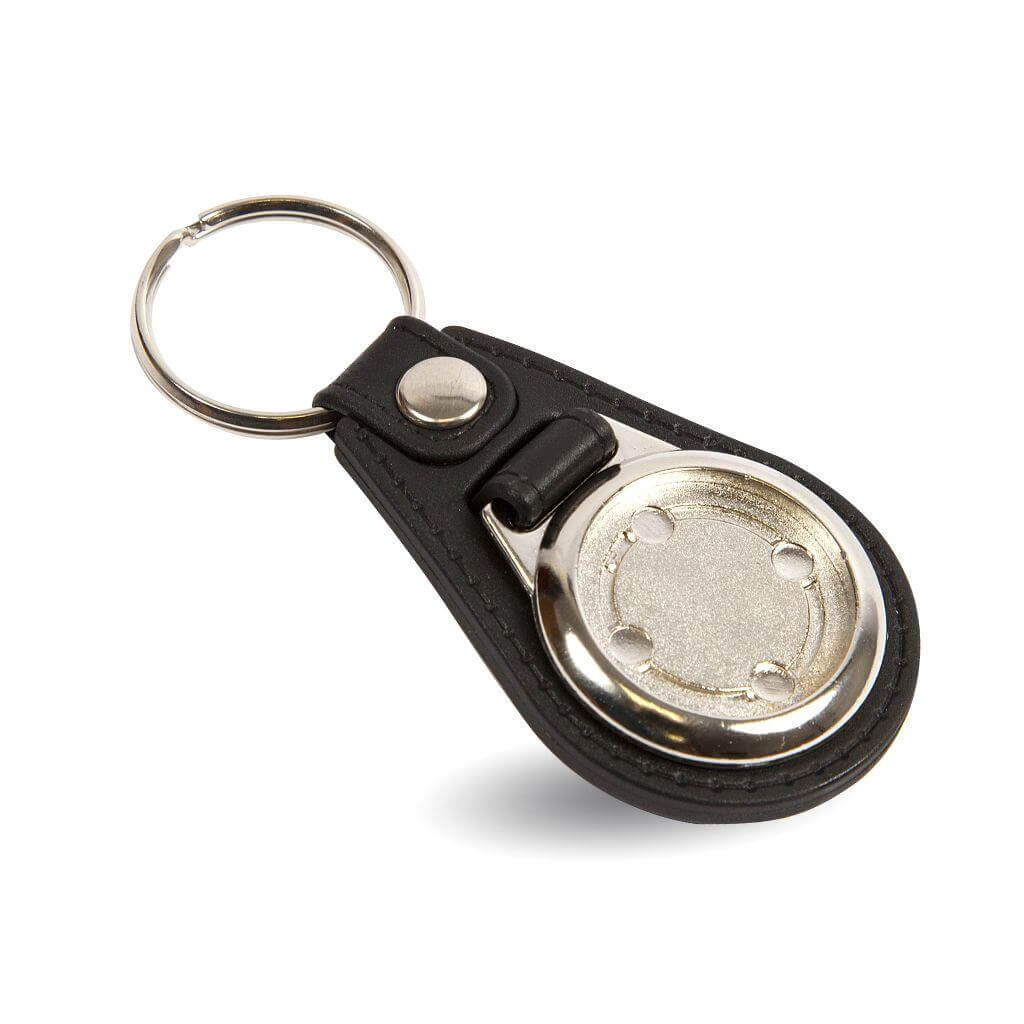 Buy MD25 Round Blank Medallion PU Leather Photo Insert Keyring - 25mm - Pack of 10 from £13.40 Online