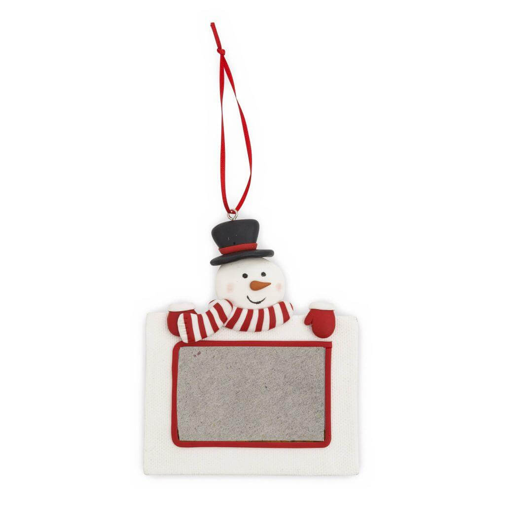 Buy 70 x 45mm Blank Snowman Christmas Tree Ornament - Pack of 6 from £14.70 Online