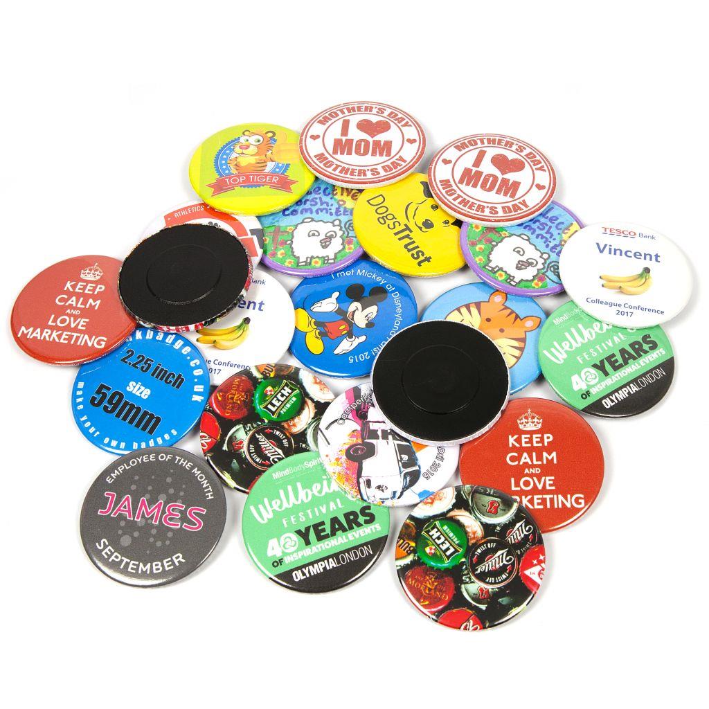 Buy 59mm Round G Series Magnetic Button Badge Components - Pack of 100 from £34.52 Online