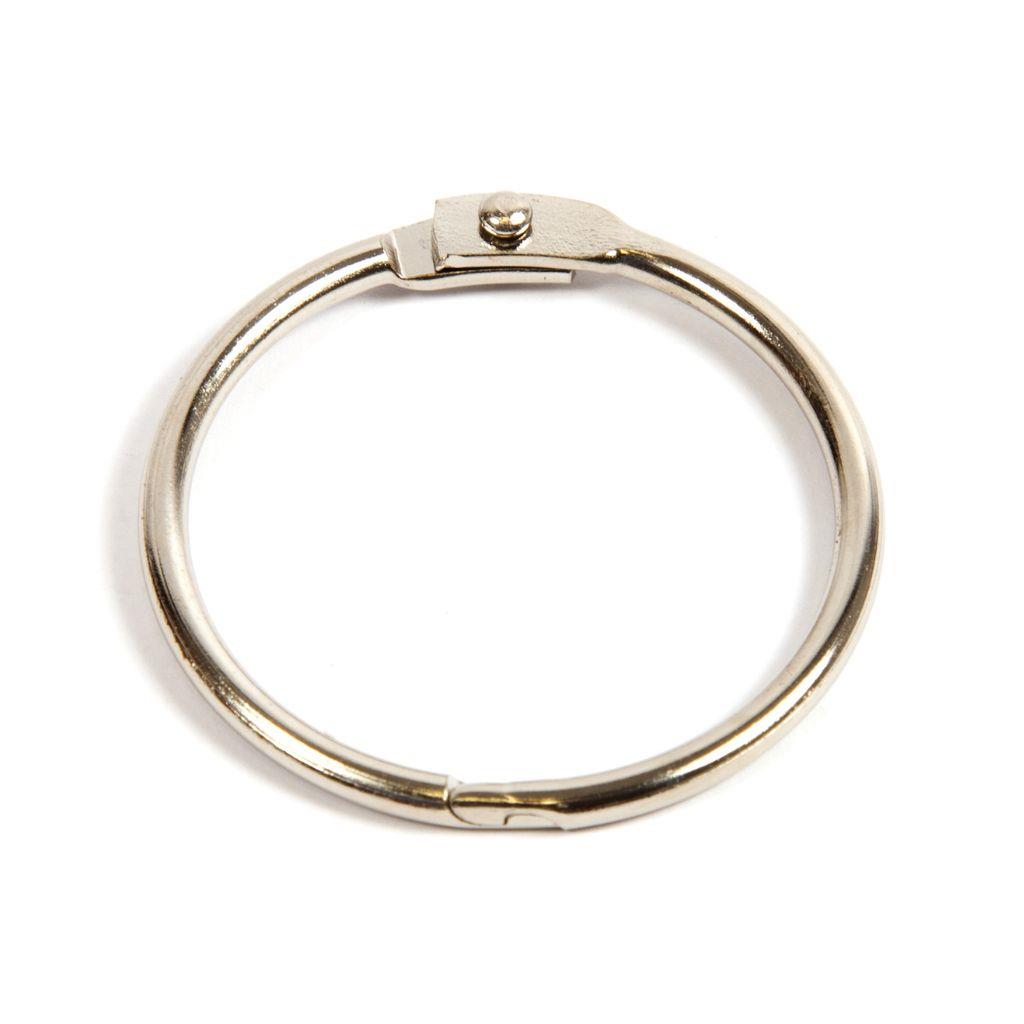 Buy 38mm Nickel Plated Hinged Joining Book Ring - Pack of 50 from £11.63 Online