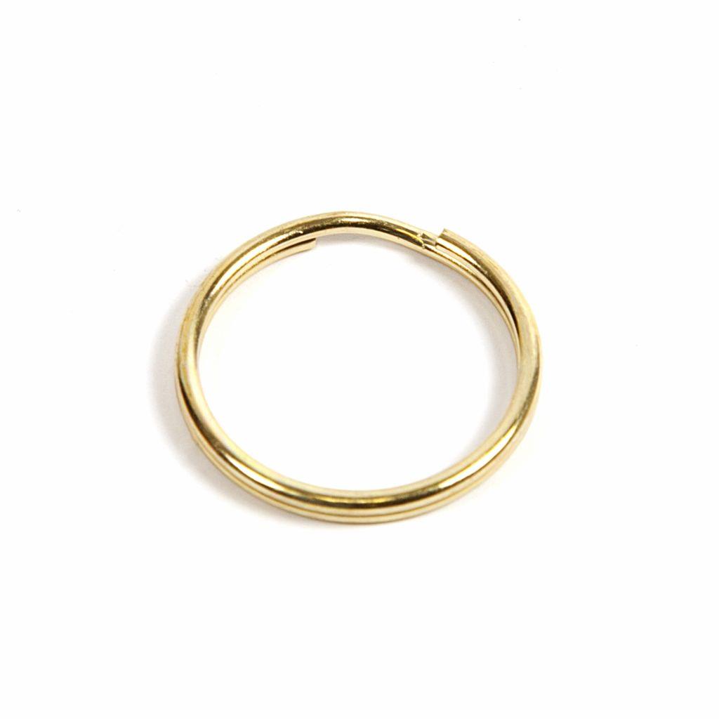 Buy 25mm Gold Gilt Plated Spring Steel Split Ring - Pack of 50 from £4.16 Online