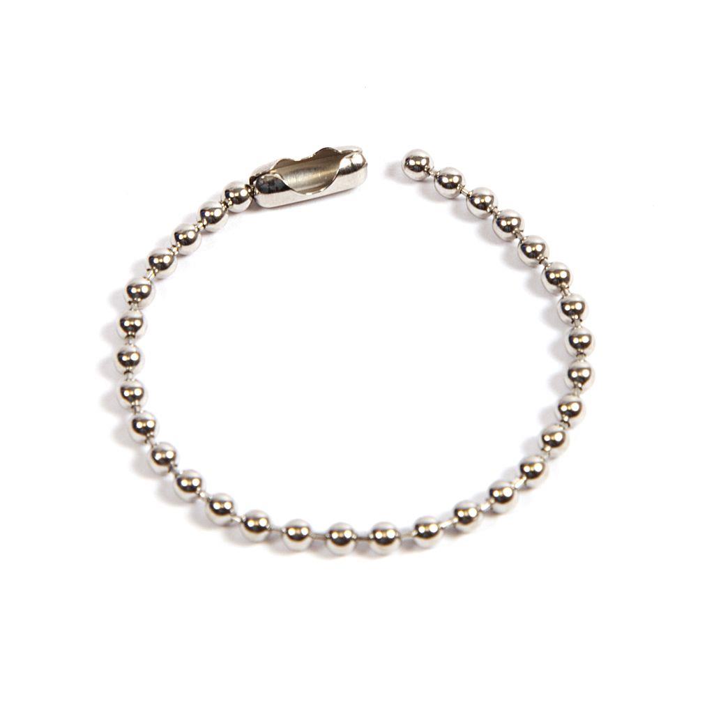 Buy 100mm (4 inch) Round 2.4mm Ball Chain with Connector - Pack of 50 from £6.12 Online