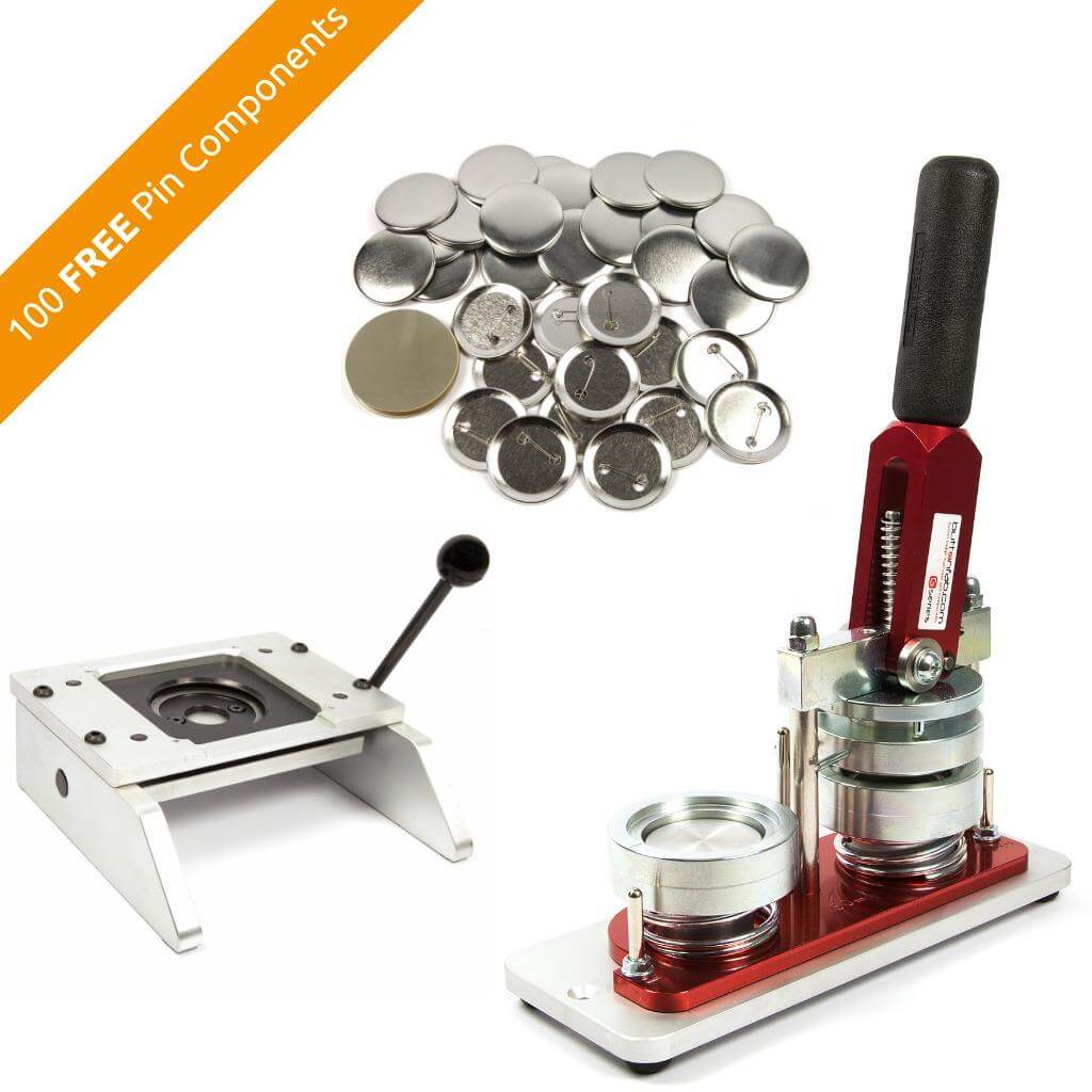 Buy 50mm Round G Series Button Pin Badge Machine - Including 100 Free Pin Back Components from £222.00 Online