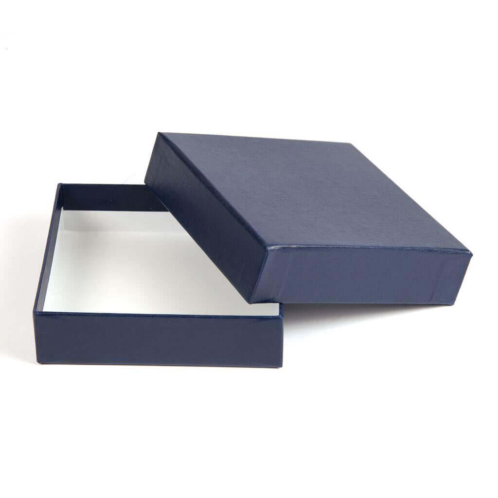 Buy 93 x 93 x 27mm Quality Gift Box - Textured Blue - Pack of 6 from £7.08 Online