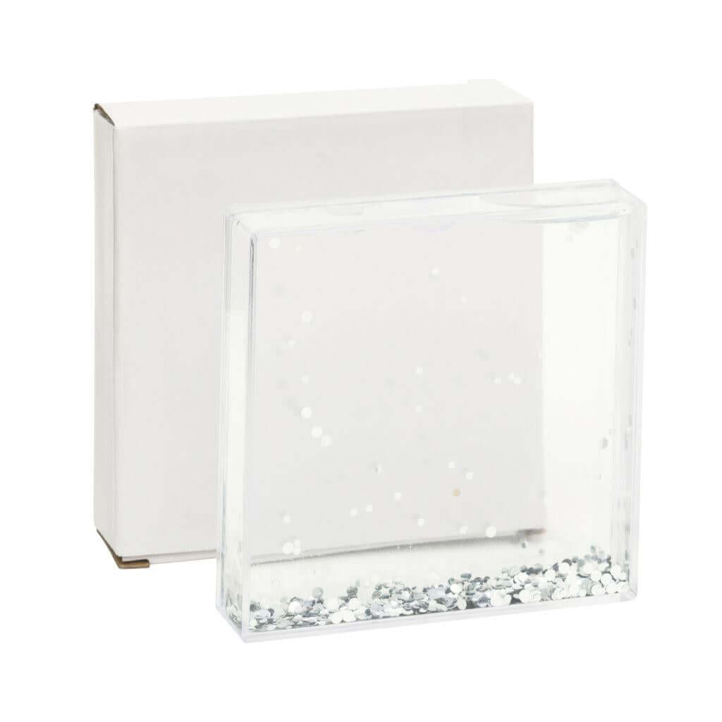 Buy Blank Glitter Photo Block Frame Insert 102 x 102mm (4 x 4 inch) - Pack of 6 from £32.40 Online