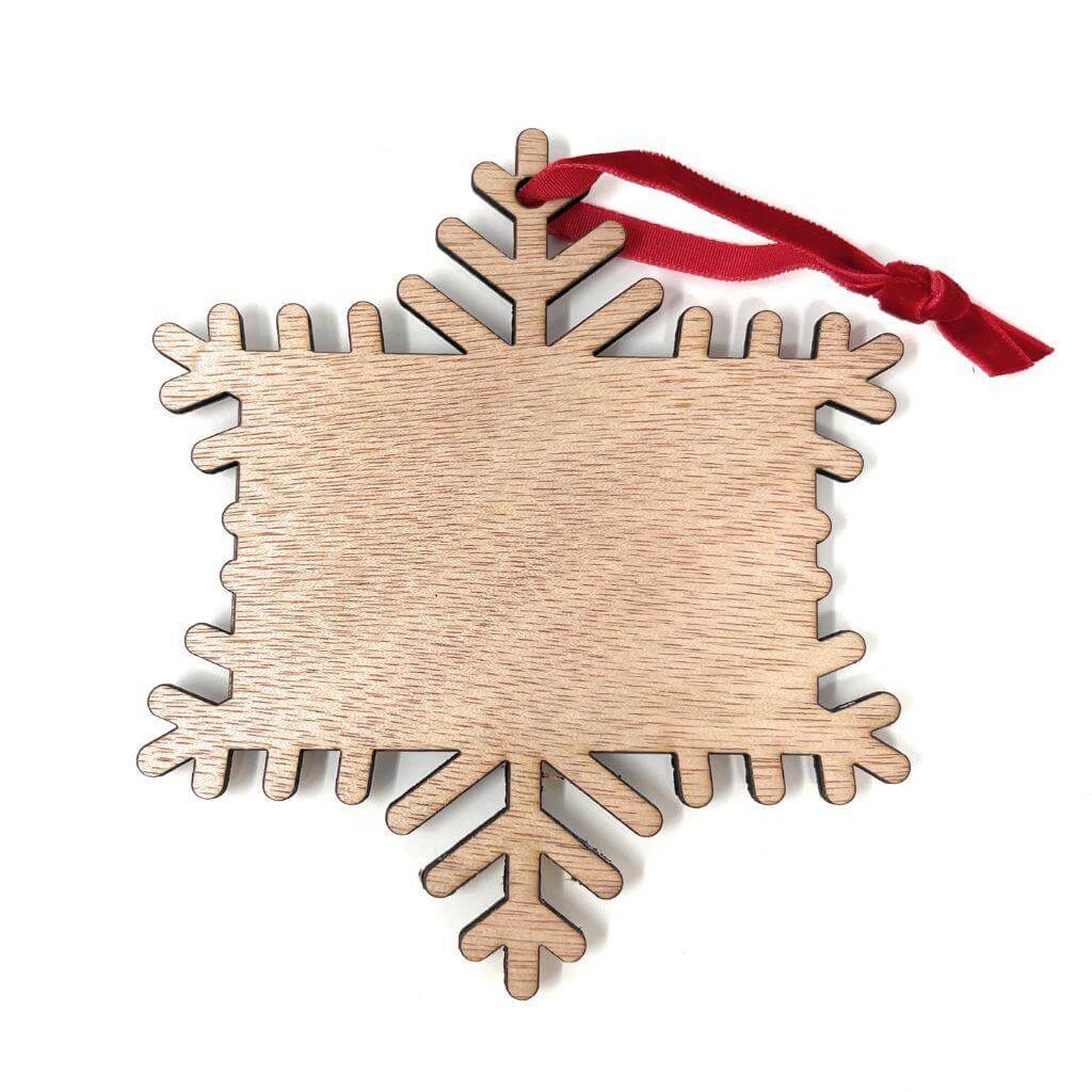 Buy L4 Wooden Snowflake Hanger - Insert 70 x 45mm - Pack of 6 from £18.72 Online