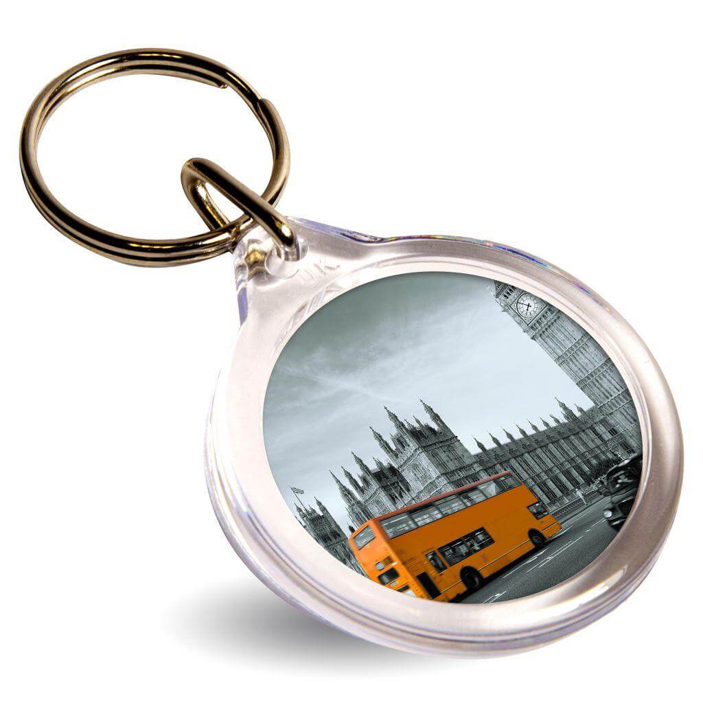 Buy I1 Round Blank Plastic Photo Insert Keyring - 33mm - Pack of 50 from £21.42 Online