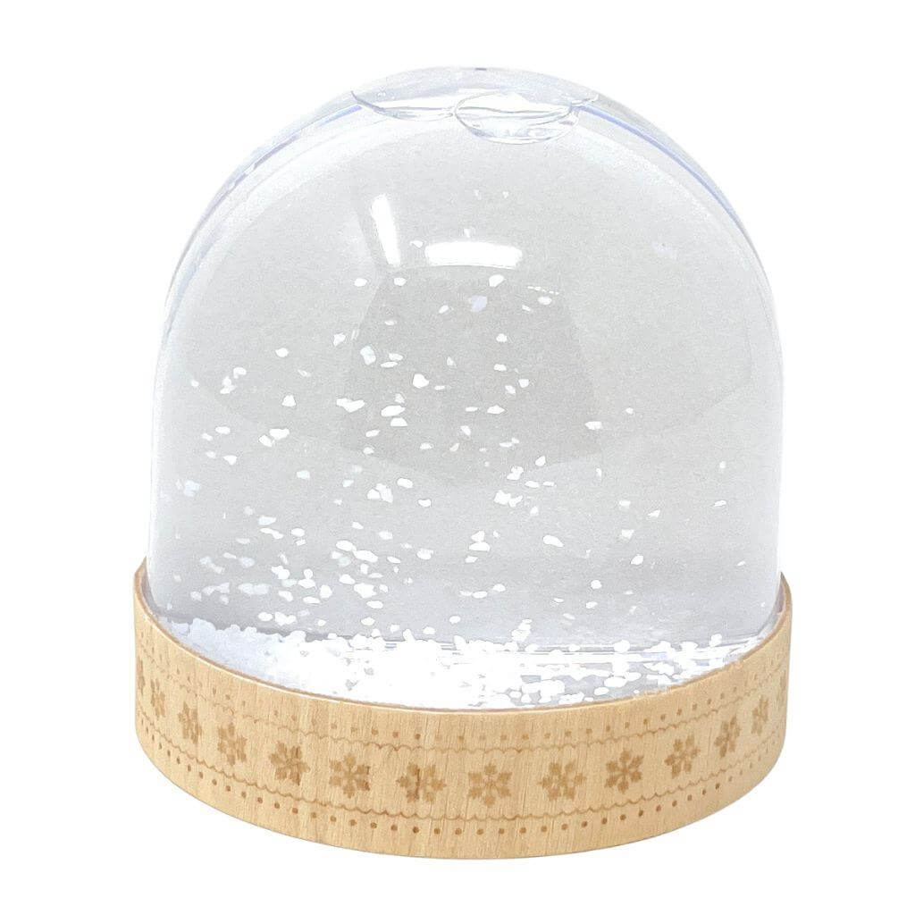 Buy 70 x 62mm Blank Wooden Snowflake Snow Dome - Pack of 6 from £30.78 Online