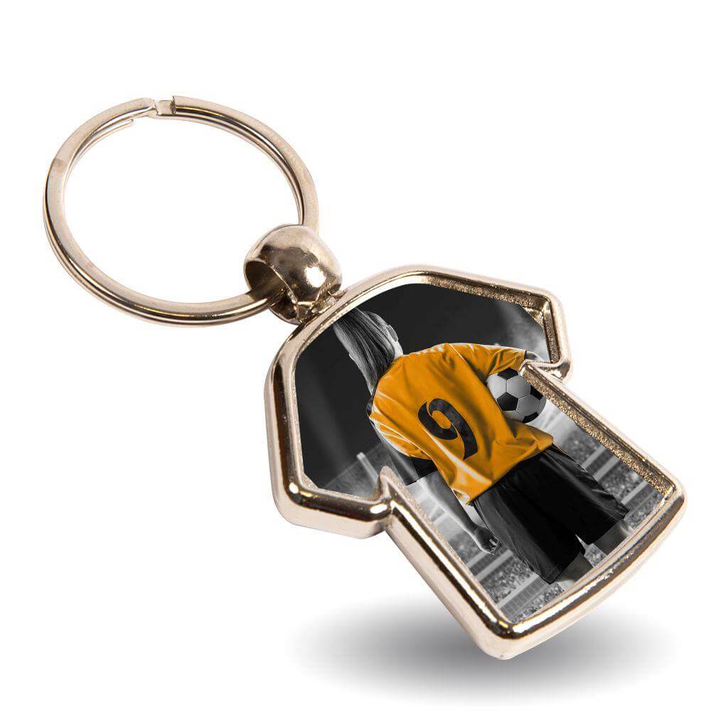 Buy MX-D Shirt Shaped Blank Metal Photo Insert Keyring - 35 x 34mm - Pack of 10 from £12.80 Online
