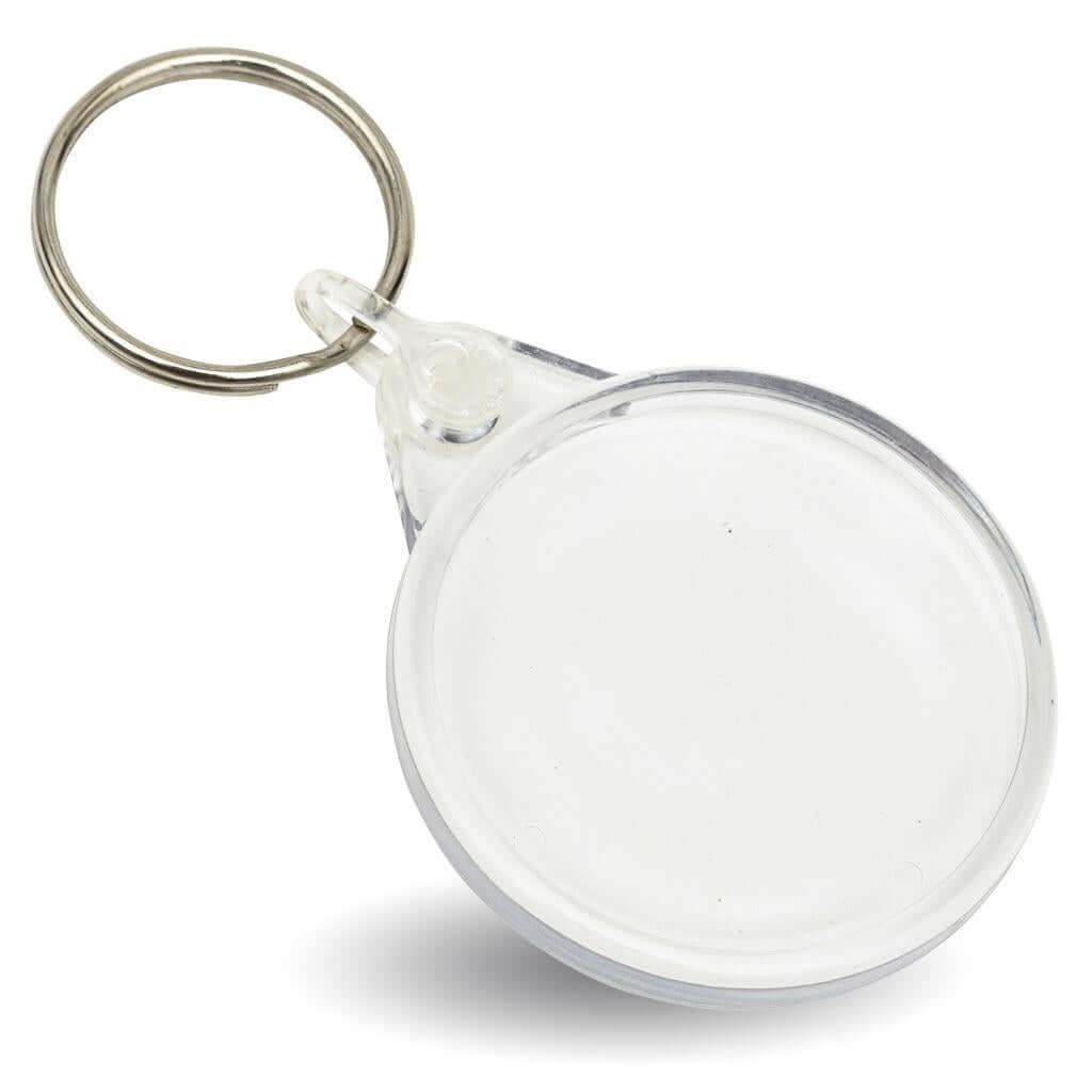 Buy 38mm Round Blank Plastic Photo Insert Keyring - Pack of 50 from £24.48 Online