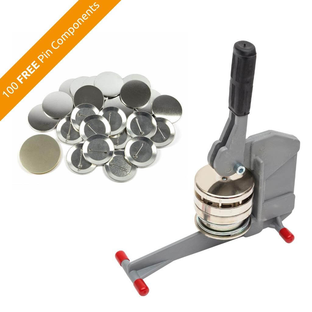 Buy 59mm Round G Series Compact Button Badge Machine - Including 100 Free Pin Back Components from £125.00 Online