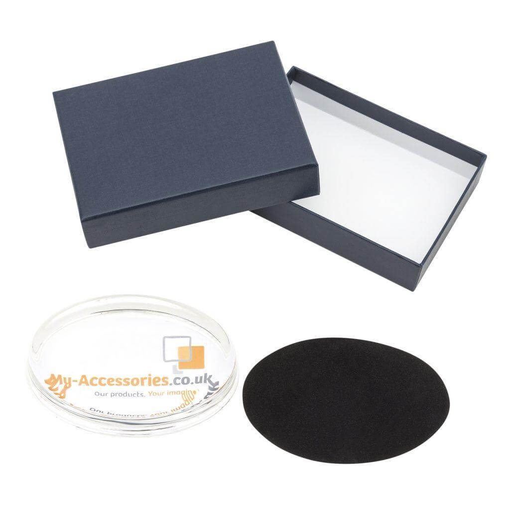 Buy Oval 100 x 70mm Glass Paperweight Kit - Insert Size 93 x 60mm - Pack of 6 from £42.72 Online
