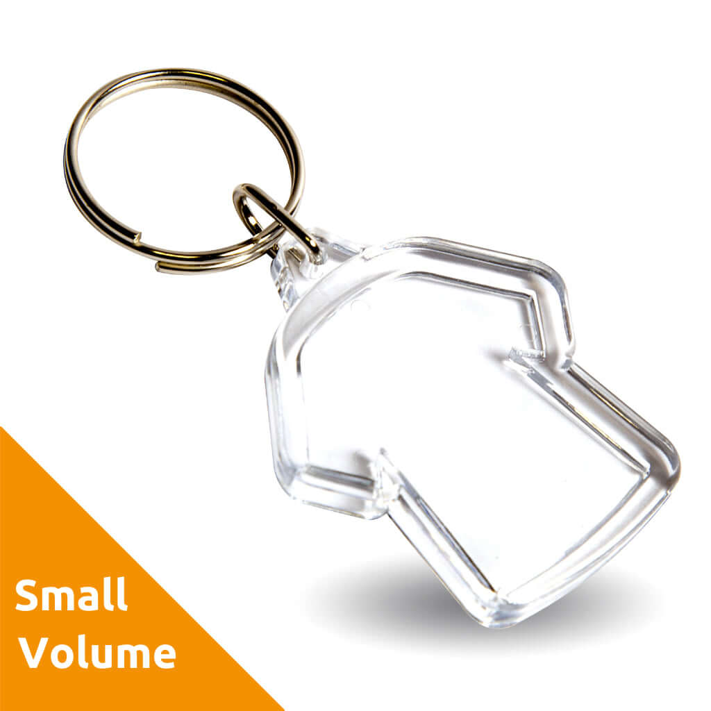 Buy Small Volume - Shaped Blank Acrylic Photo Insert Keyring from £0.95 Online