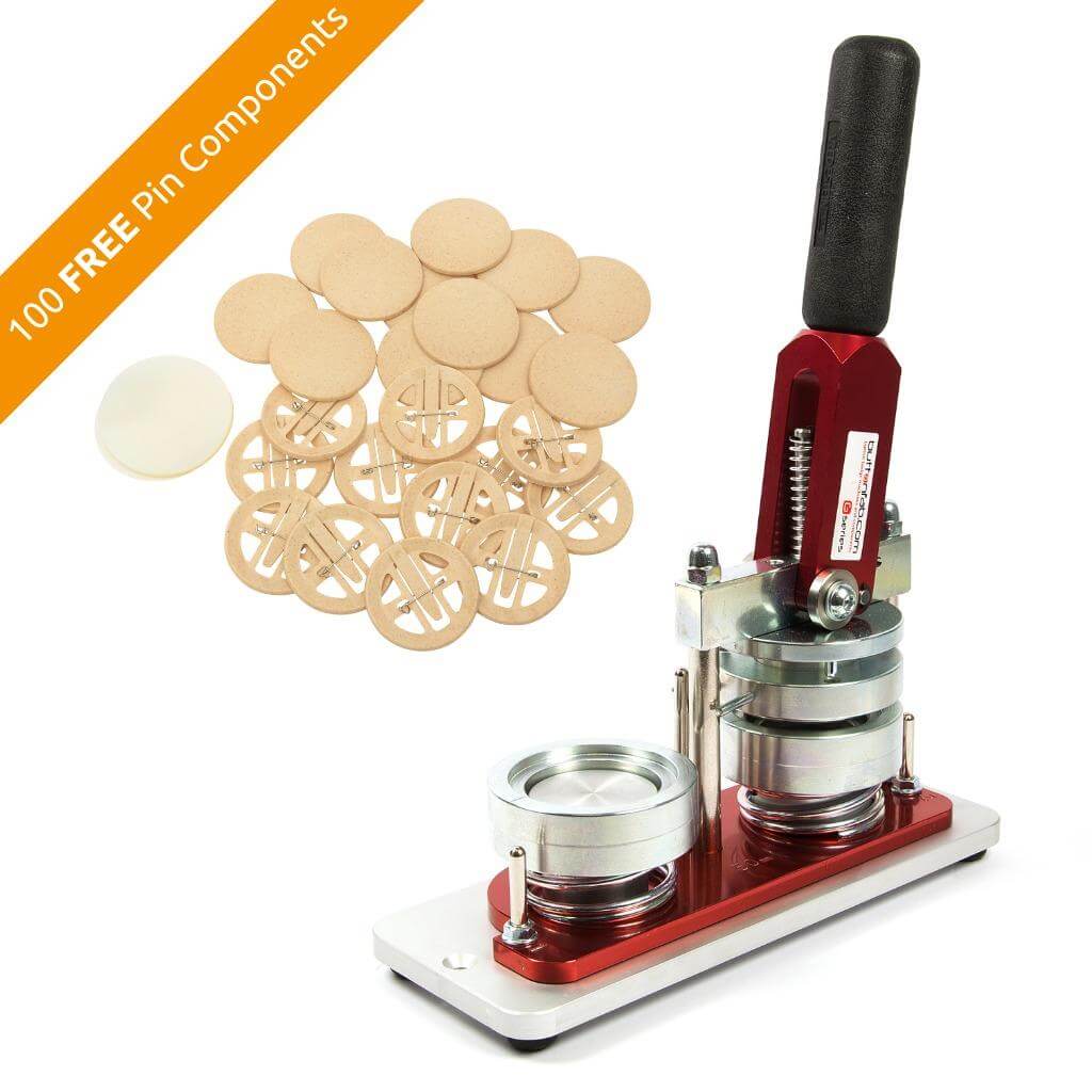 Buy 56mm G Series Bio Button Badge Machine - Includes 100 Free Pin Back Components from £291.60 Online