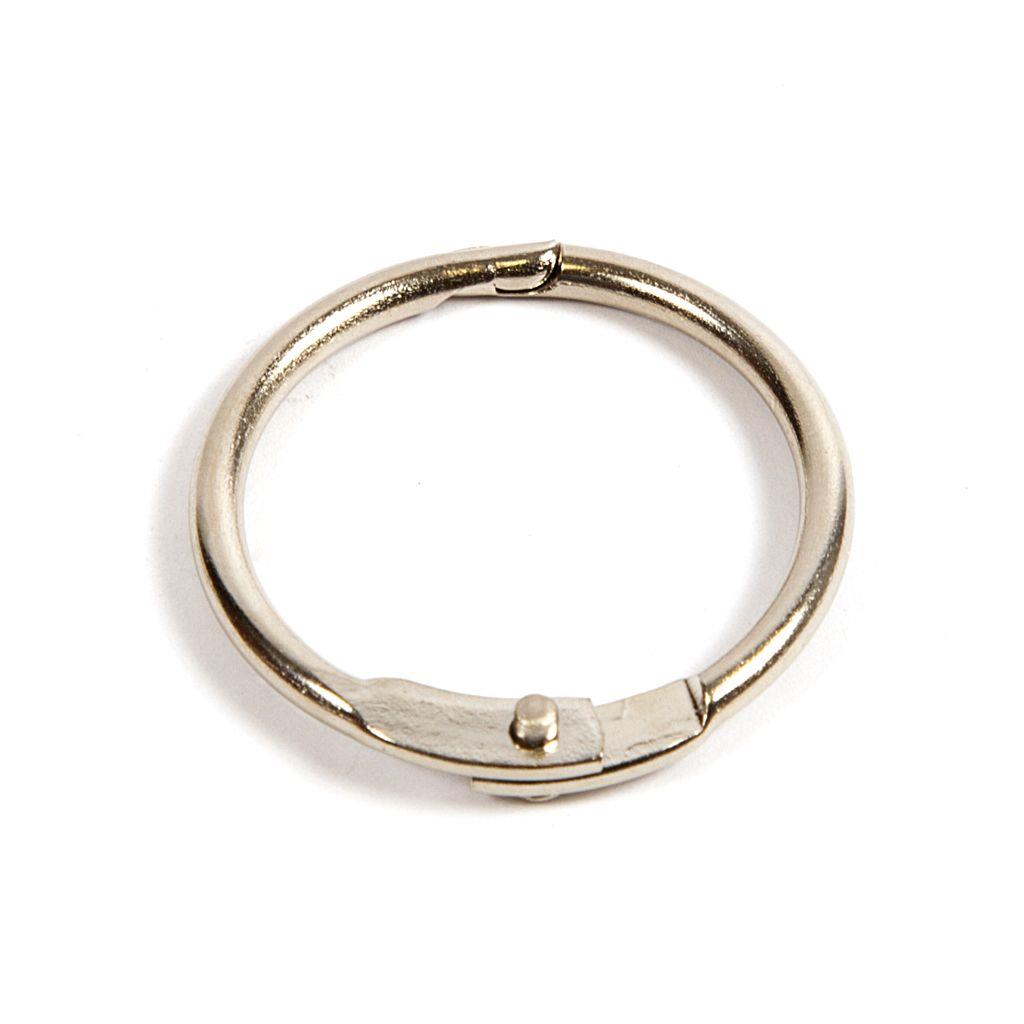 Buy 25mm Nickel Plated Hinged Joining Book Ring - Pack of 50 from £9.80 Online
