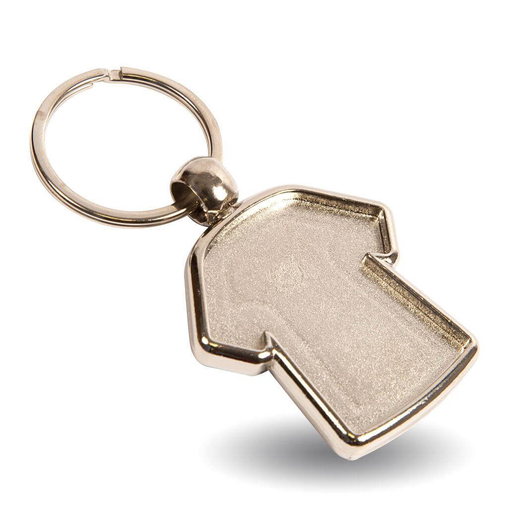 Buy MX-D Shirt Shaped Blank Metal Photo Insert Keyring - 35 x 34mm - Pack of 10 from £12.80 Online