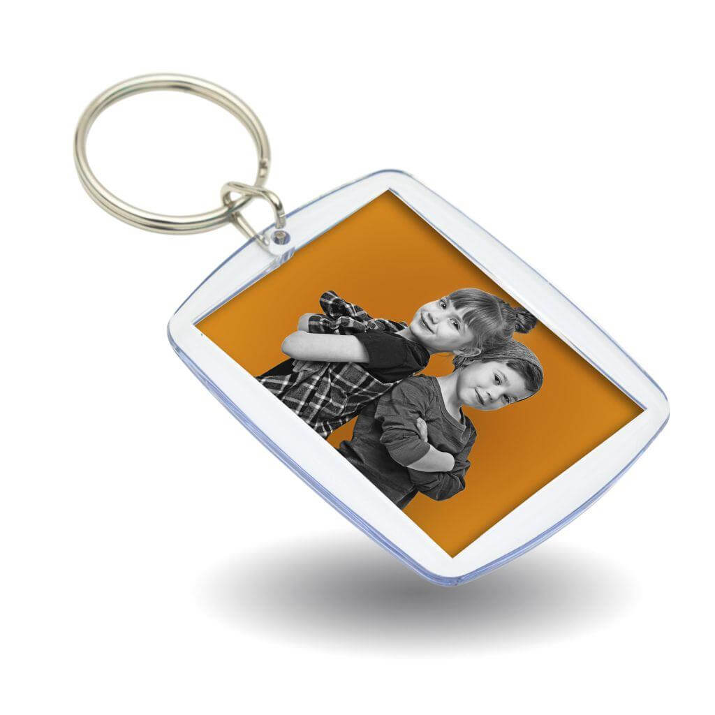Buy A7 Rectangular Blank Plastic Photo Insert Keyring - 45 x 35mm - Individually Bagged - Pack of 10 from £4.80 Online