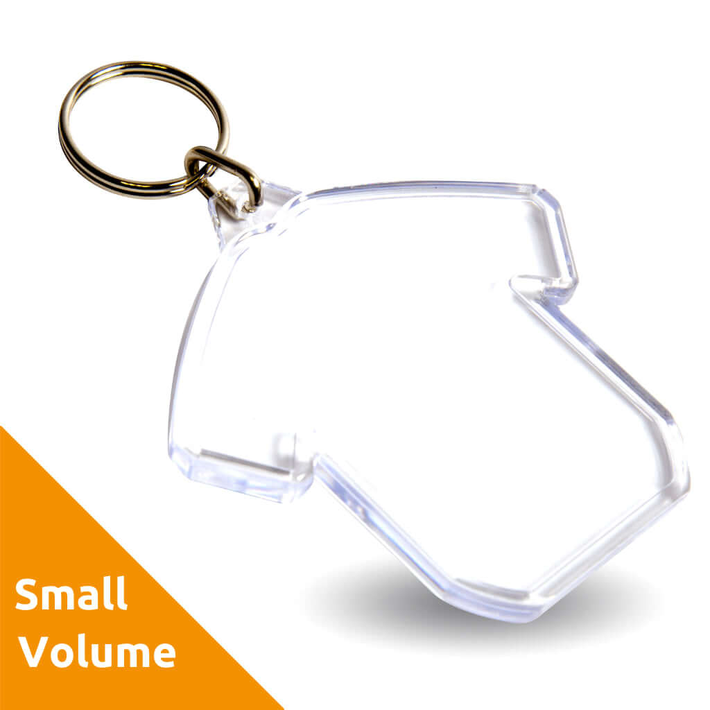 Buy Small Volume - Shaped Blank Acrylic Photo Insert Keyring from £0.95 Online
