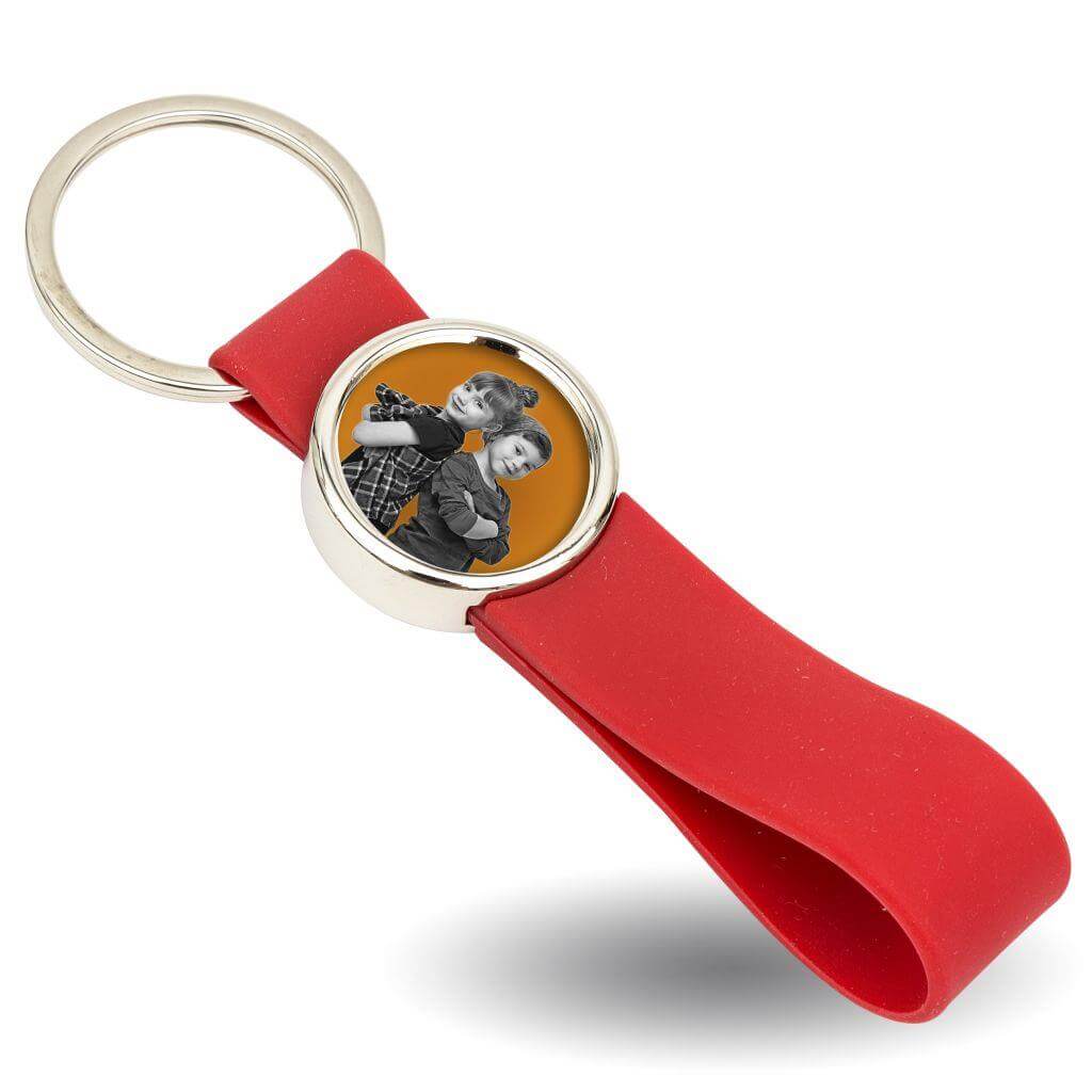 Buy MR25 Blank Metal Photo Keyring With Silicone Loop - Insert Size 25mm - Pack of 10 from £28.60 Online