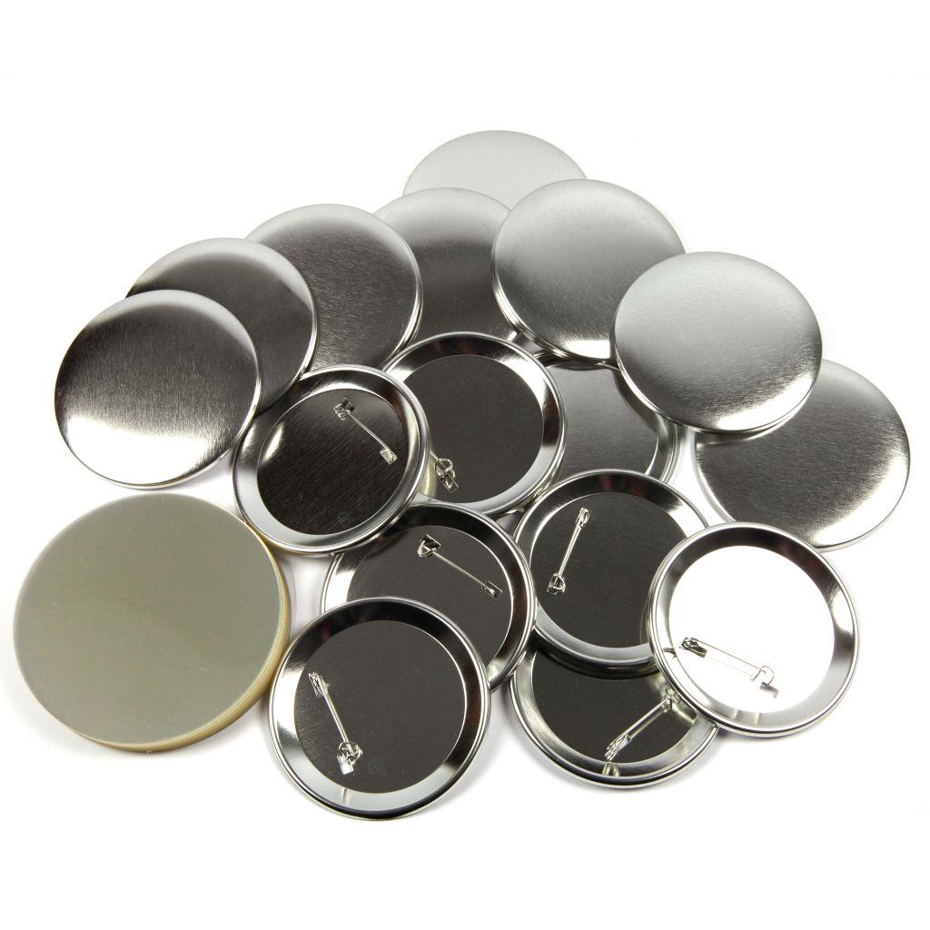 Buy 75mm Round G Series Metal Pin Back Button Badge Components - Pack of 100 from £37.43 Online