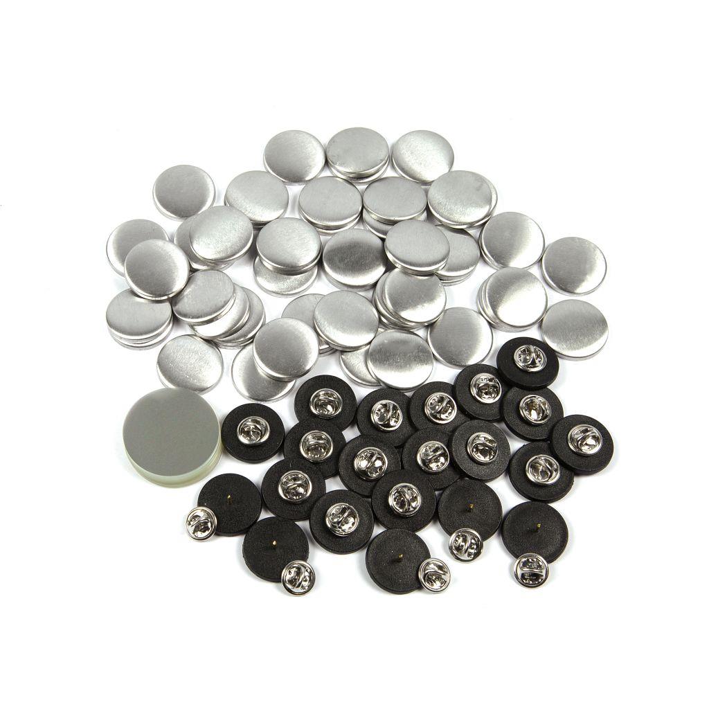 Buy 25mm Round G Series Clutch Butterfly Button Badge Components - Pack of 100 from £22.02 Online