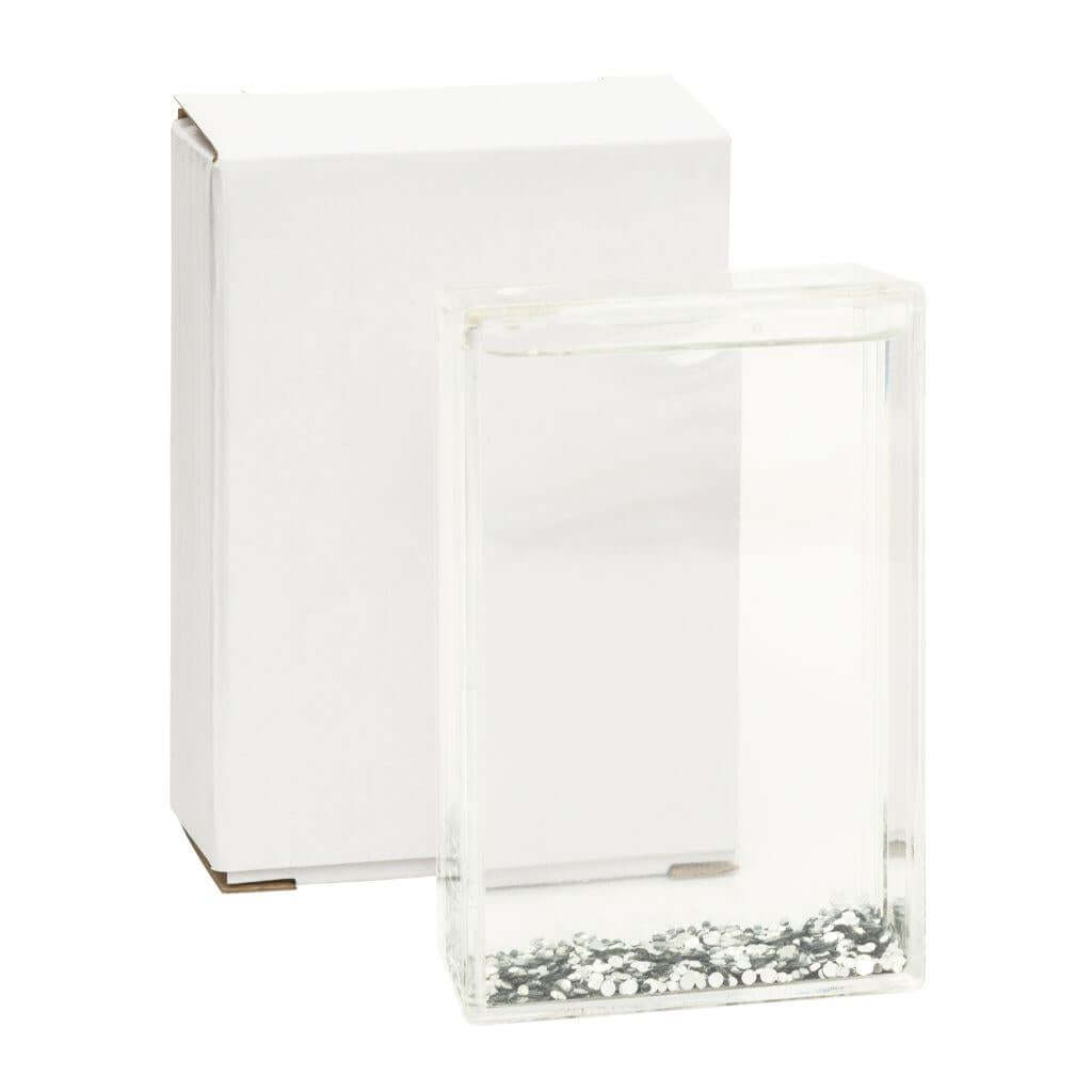 Buy Blank Glitter Photo Block Frame Insert 85 x 54mm (3.3 x 2.1 inch) - Pack of 6 from £24.00 Online