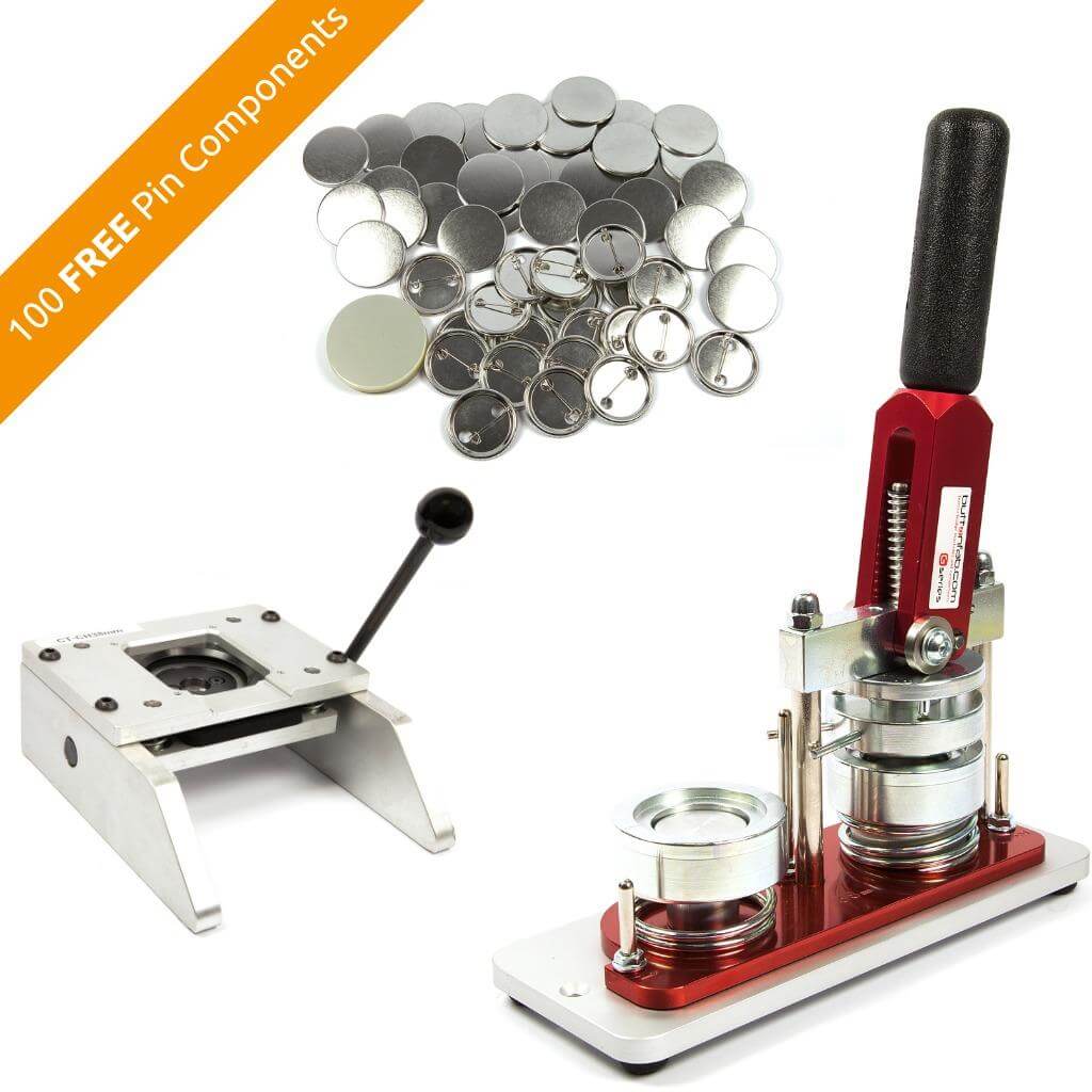 Buy 38mm Round G Series Button Pin Badge Machine - Including 100 Free Pin Back Components from £222.00 Online