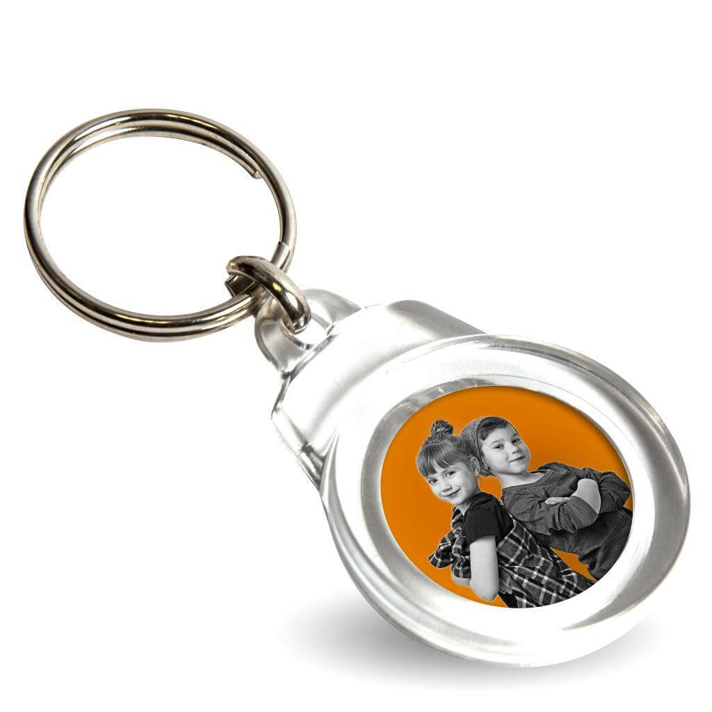 Buy CR-25 Round Blank Plastic Photo Insert Keyring - 25mm - Pack of 50 from £19.58 Online