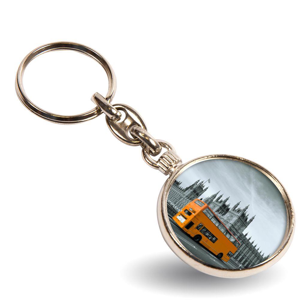 Buy MO-33D Round Blank Metal Photo Insert Keyring - 33mm - Pack of 10 from £12.80 Online