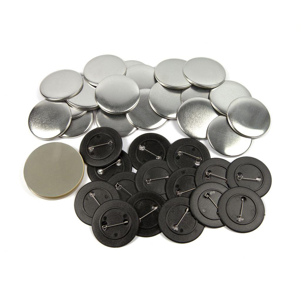 Buy 50mm Round G Series Plastic Pin Back Button Badge Components - Pack of 100 from £19.03 Online