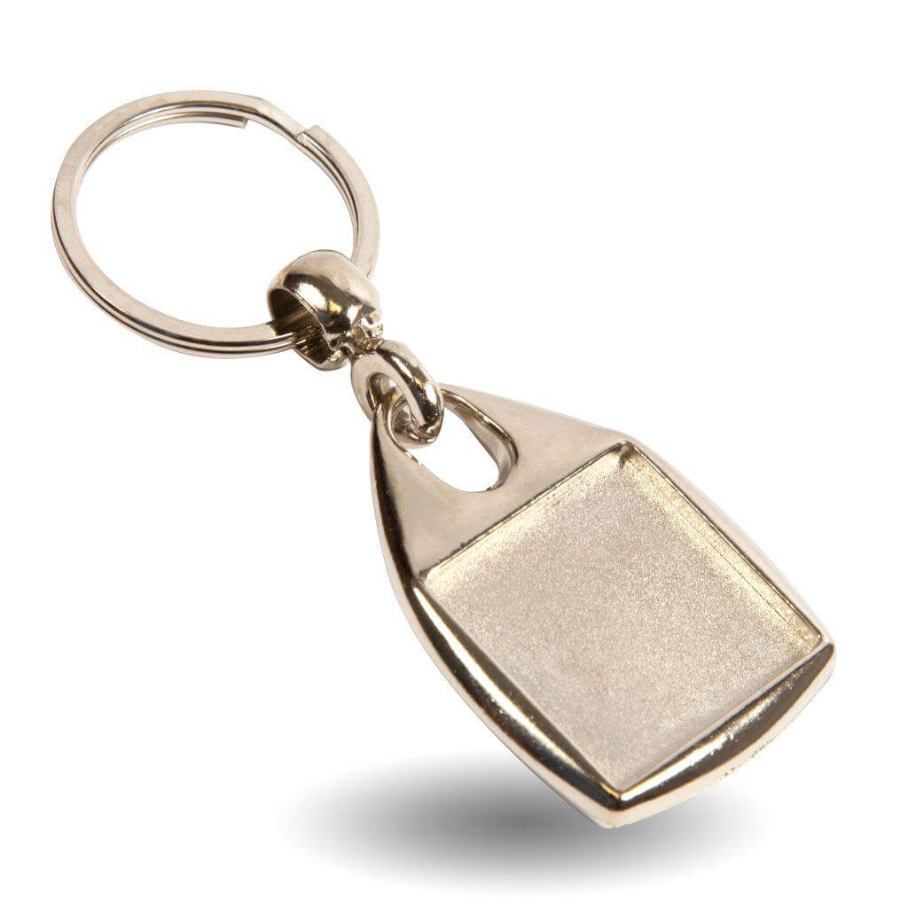 Buy MF-25 Single or Double-Sided Square Blank Metal Photo Insert Keyring - 25mm - Pack of 10 from £12.80 Online