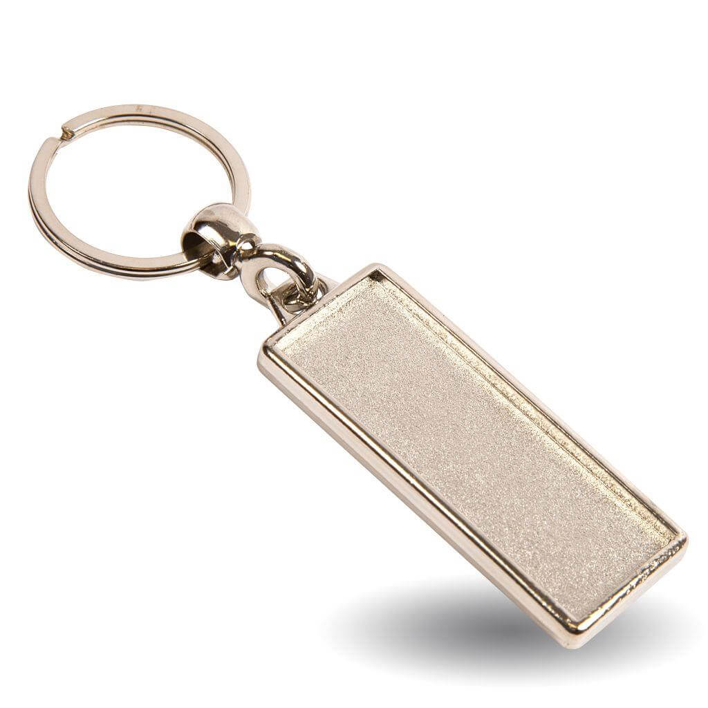 Buy MA-18D Rectangular Blank Metal Photo Insert Keyring - 50 x 18mm - Pack of 10 from £12.80 Online