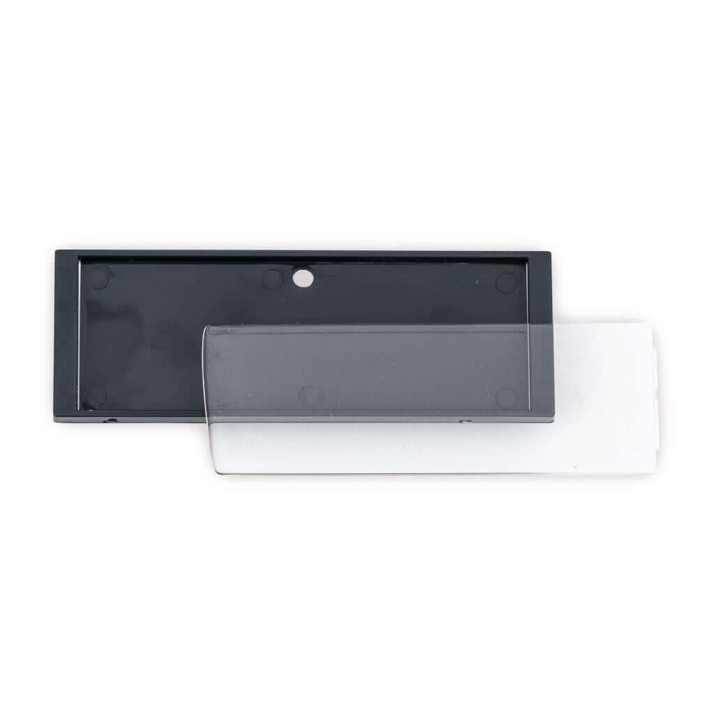Buy Rectangular Blank Magnetic ID Name Plate Badge - 66 x 21.5mm - Pack of 10 from £19.50 Online