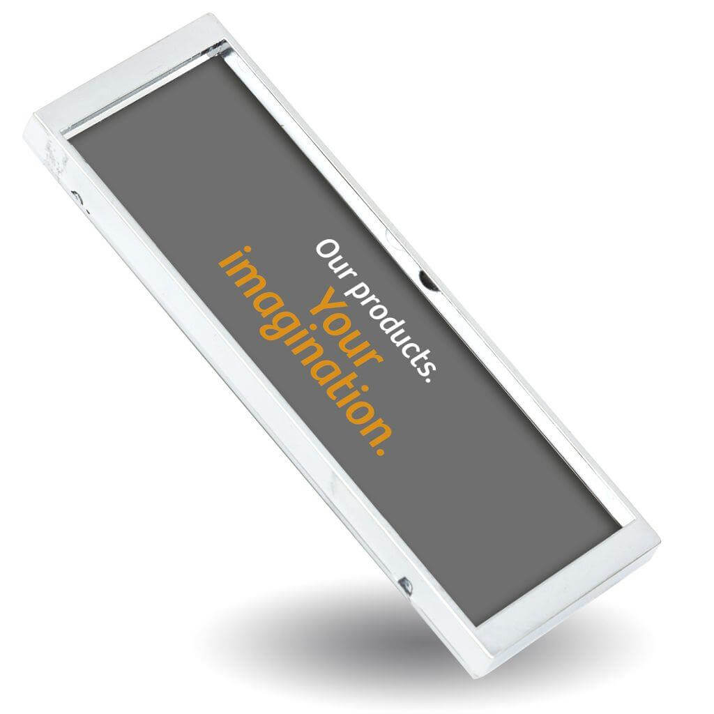 Buy Rectangular Blank Magnetic ID Name Plate Badge - 66 x 21.5mm - Pack of 10 from £19.50 Online