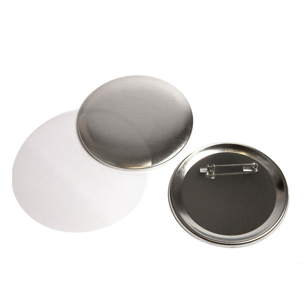 Buy 75mm Round G Series Metal Pin Back Button Badge Components - Pack of 100 from £37.43 Online